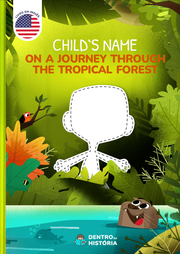 Capa do livro personalizado de A Journey through the Tropical Forest