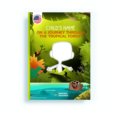 Capa do livro personalizado do A Journey through the Tropical Forest