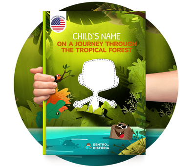 Cena do livro Personalizado do livro A Journey through the Tropical Forest