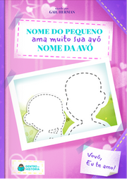 Capa do livro personalizado Amo Muito Minha Avó