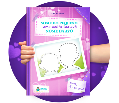 Cena do livro Personalizado do livro Amo Muito Minha Avó