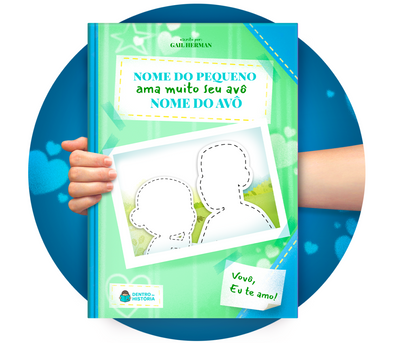 Cena do livro Personalizado do livro Amo Muito Meu Avô