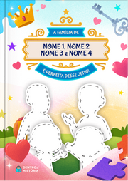 Capa do livro personalizado Minha Família é Perfeita Desse Jeito