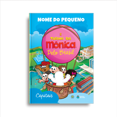 Capa do livro personalizado do Capitais do Brasil