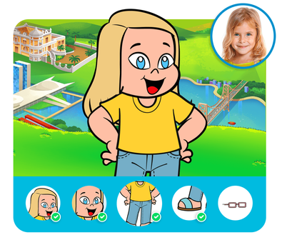 Personalização do protagonista na história personalizada do Turma da Mônica