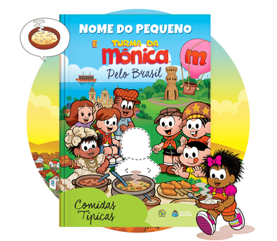Cena do livro personalizado Comidas Típicas Cena do livro personalizado Comidas Típicas