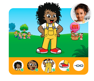 Personalização do protagonista na história personalizada do Turma da Mônica