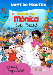 Capa do livro personalizado da Turma da Mônica - Festas Populares