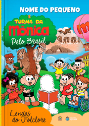 Capa do livro personalizado da Turma da Mônica - Lendas do Folclore