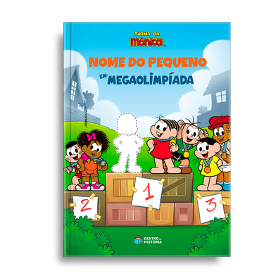 Capa do livro personalizado do Megaolimpíada