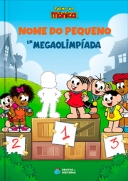 Capa do livro personalizado da Turma da Mônica - Mega Olimpíada
