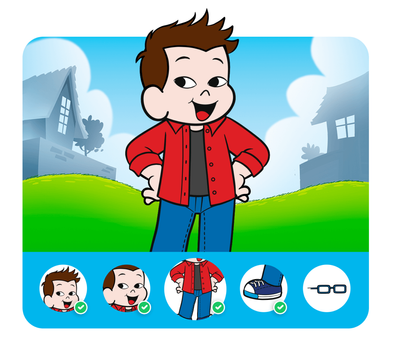 Personalização do protagonista na história personalizada do Turma da Mônica