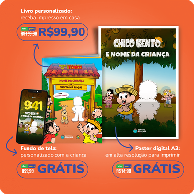 Capa do livro personalizado do Combo Maravioso