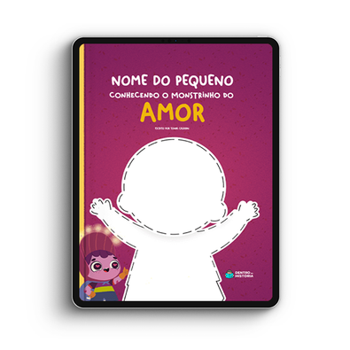 Capa do livro personalizado do O Monstrinho do Amor