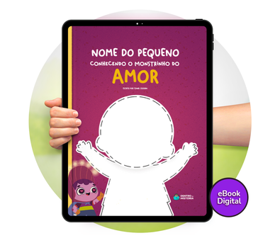 Cena do livro Personalizado do livro O Monstrinho do Amor