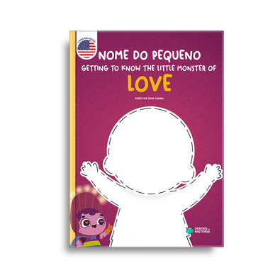 Capa do livro personalizado do 🇺🇸  Monstrinho do Amor