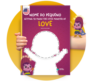Cena do livro Personalizado do livro 🇺🇸  Monstrinho do Amor
