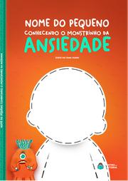 Capa do livro personalizado do Monstrinho da Ansiedade