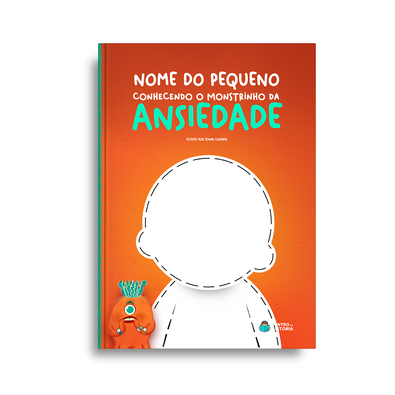 Capa do livro personalizado do Monstrinho da Ansiedade
