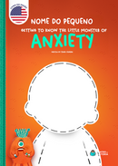 Capa do livro personalizado do Monstrinho da Ansiedade
