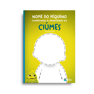 Capa do livro personalizado do Monstrinho do Ciúme