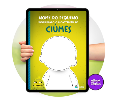 Cena do livro Personalizado do livro O Monstrinho do Ciúme