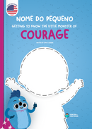 Capa do livro personalizado de Monstrinho da Coragem