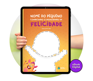 Cena do livro Personalizado do livro O Monstrinho da Felicidade