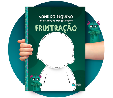 Cena do livro Personalizado do livro Monstrinho da Frustração Cena do livro Personalizado do livro Monstrinho da Frustração