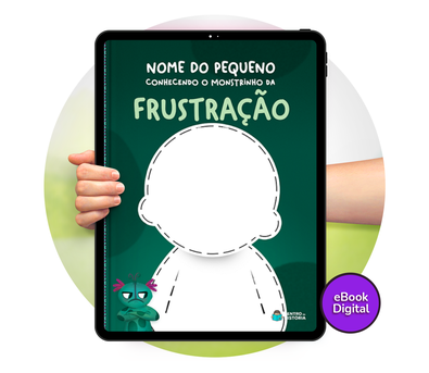 Cena do livro Personalizado do livro Monstrinho da Frustração