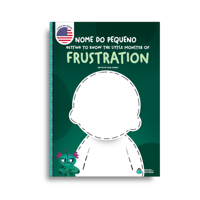 Capa do livro personalizado do 🇺🇸  Monstrinho da Frustração