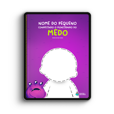 Capa do livro personalizado do O Monstrinho do Medo