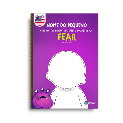 Capa do livro personalizado do 🇺🇸  Monstrinho do Medo
