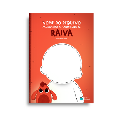 Capa do livro personalizado do Monstrinho da Raiva
