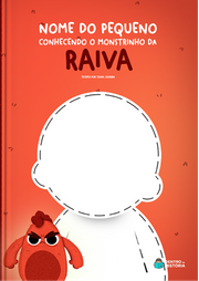 Capa do livro personalizado do Monstrinho da Raiva