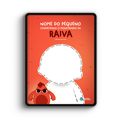 Capa do livro personalizado do O Monstrinho da Raiva