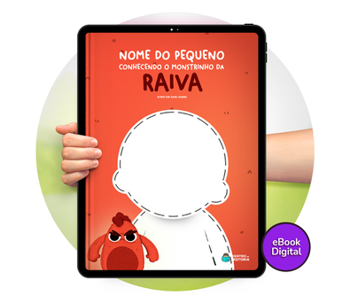 Cena do livro Personalizado do livro O Monstrinho da Raiva