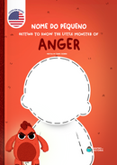 Capa do livro personalizado do Monstrinho da Raiva