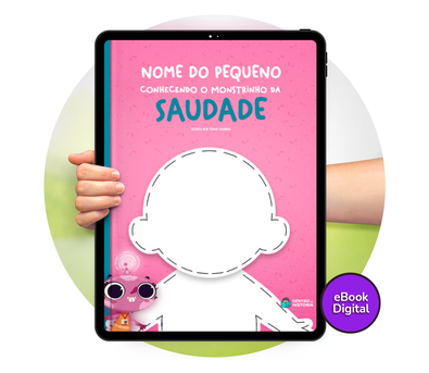 Cena do livro Personalizado do livro O Monstrinho da Saudade