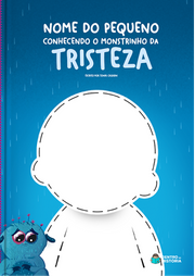Capa do livro personalizado do Monstrinho da Tristeza