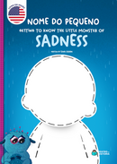 Capa do livro personalizado do Monstrinho da Tristeza
