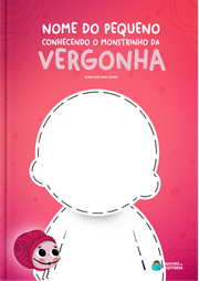 Capa do livro personalizado do Monstrinho da Vergonha