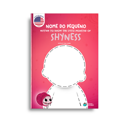 Capa do livro personalizado do 🇺🇸  Monstrinho da Vergonha