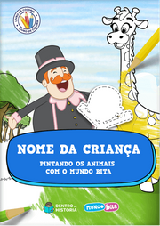 Capa do livro personalizado do Pintando os Animais