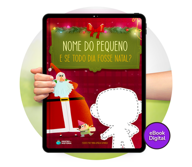 Cena do livro Personalizado do livro E se todo dia fosse Natal?