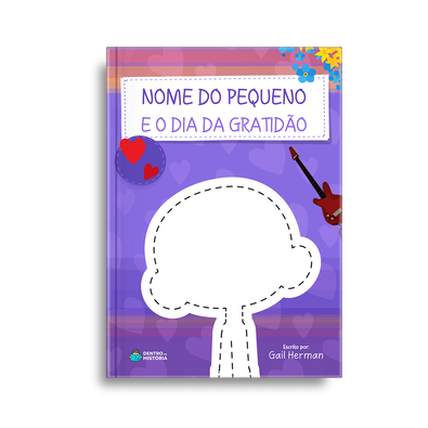 Capa do livro personalizado do O Dia da Gratidão