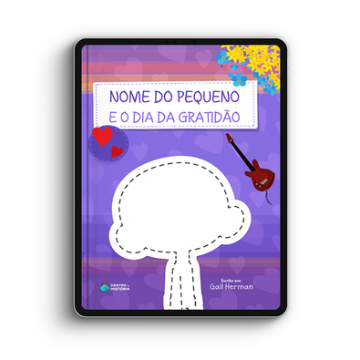 Capa do livro personalizado do O Dia da Gratidão