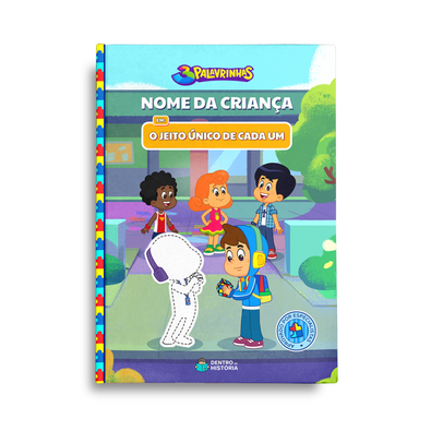 Capa do livro personalizado do O Jeito Único de Cada Um