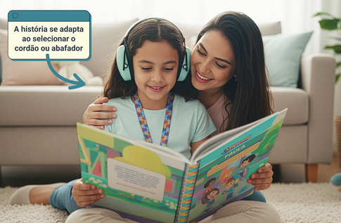 Crianças brincando com seus livros personalizados de O Jeito Único de Cada Um