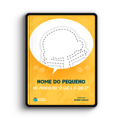 Capa do livro personalizado do No mundo do 'O que é, o que é?'